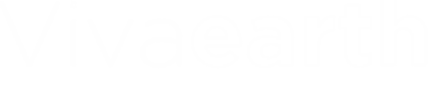 The word Vivaearth is written in a bold, white sans-serif font on a transparent background.